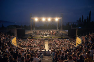 The Toscanini Orchestra, Italy using REMIC MICROPHONES for outdoor concerts.l