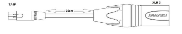 REMIC RAD 001LB TA5F to XLR3 Connections with 48V Phantom Power