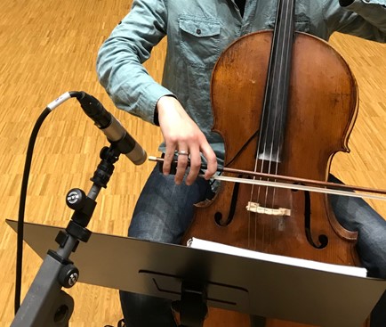 Miking a Cello in a Recording Studio